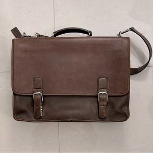 Coach BrownLeather Vintage Laptop Briefcase 

12" X16" X5" F1S-5310 Hudson